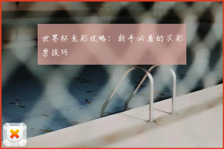 世界杯竞彩攻略:新手必看的买彩票技巧